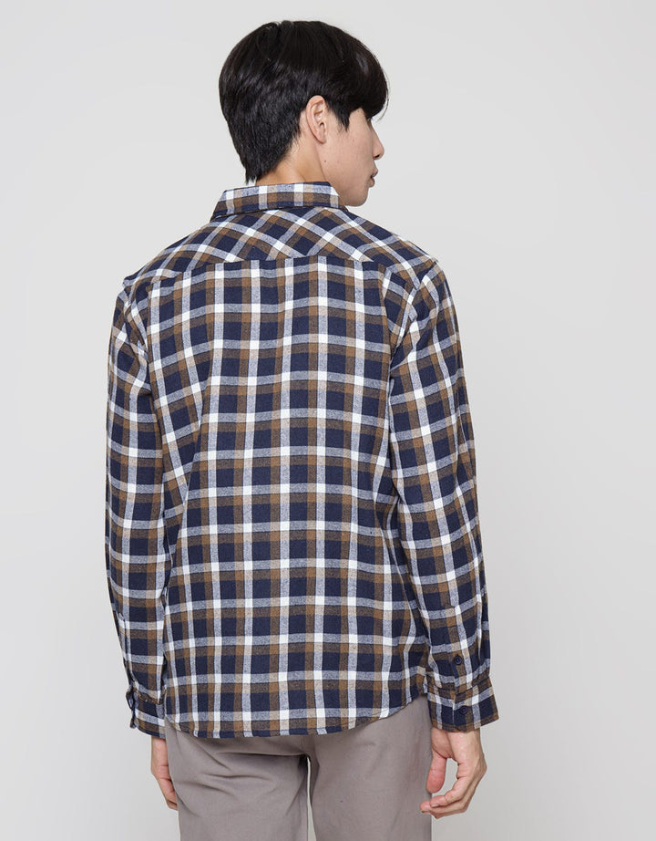 Details Long Sleeve Shirt Flannel Yarndyed Checks Regular Fit