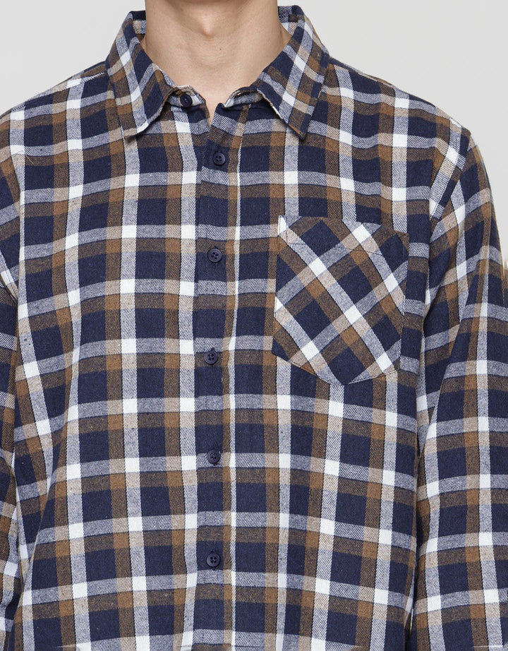 Details Long Sleeve Shirt Flannel Yarndyed Checks Regular Fit