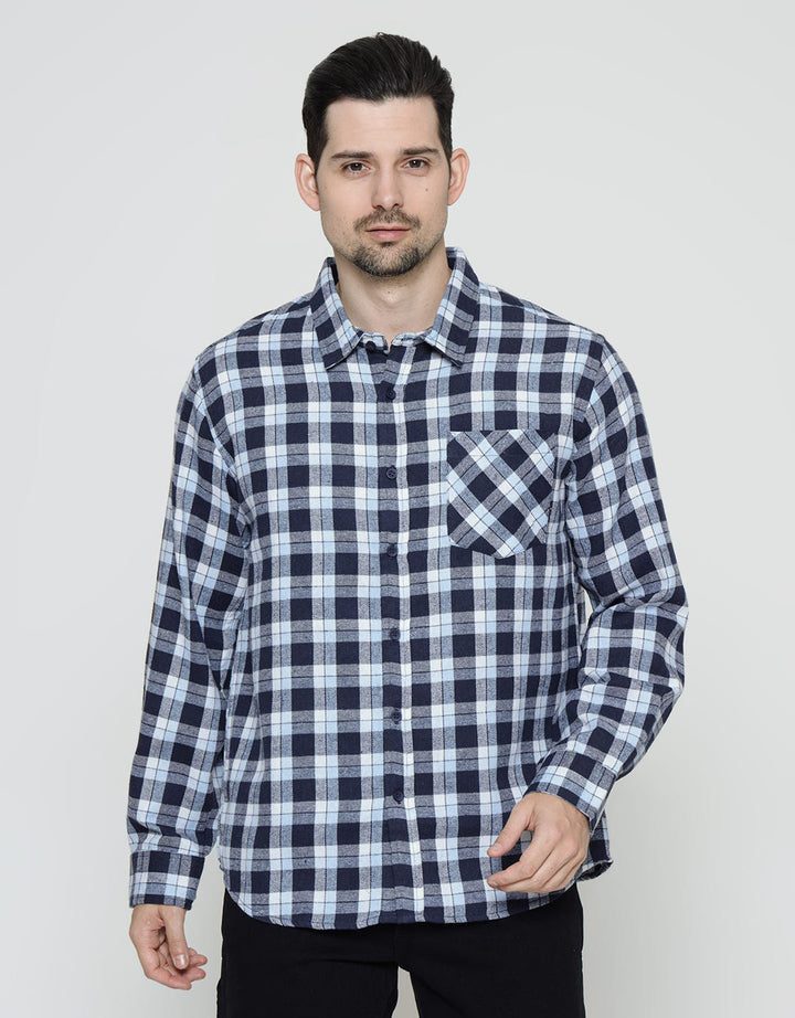 Details Long Sleeve Shirt Flannel Yarndyed Checks Regular Fit