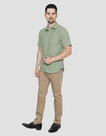 Details of Short Sleeve Solid Oxford Shirt