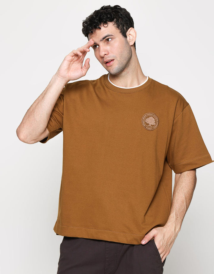 Details Double Neck Embro Men's T-Shirt