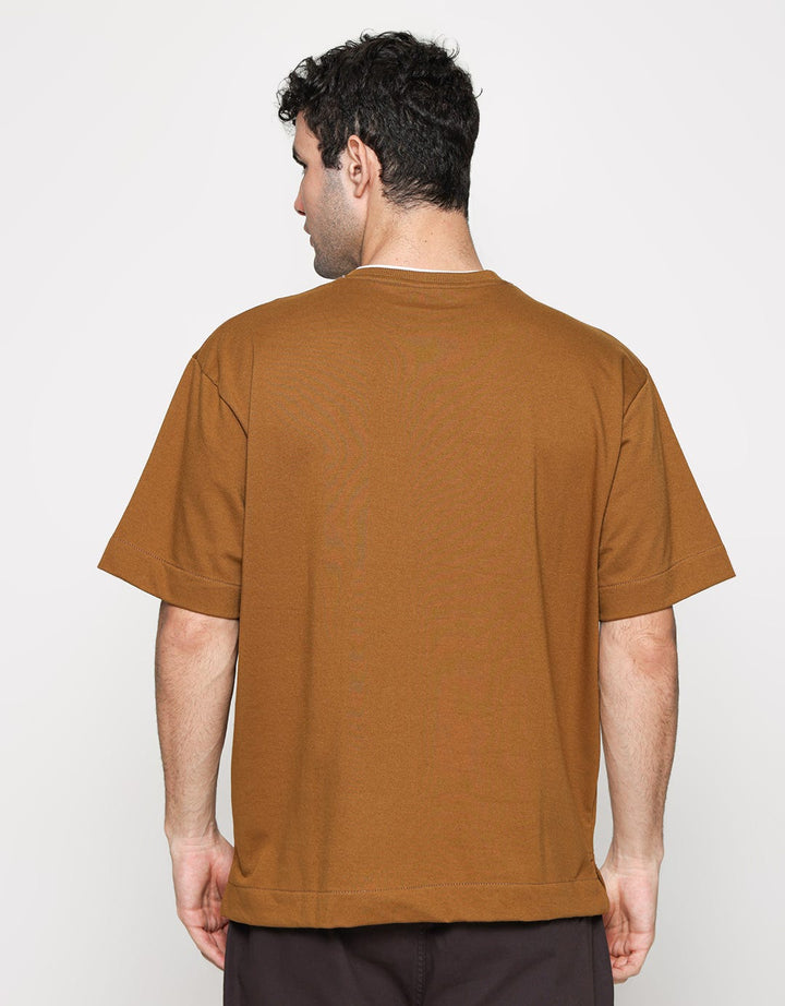 Details Double Neck Embro Men's T-Shirt