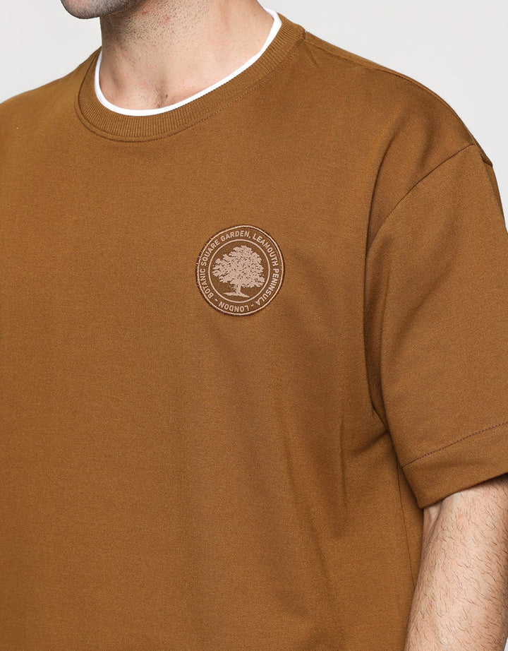 Details Double Neck Embro Men's T-Shirt
