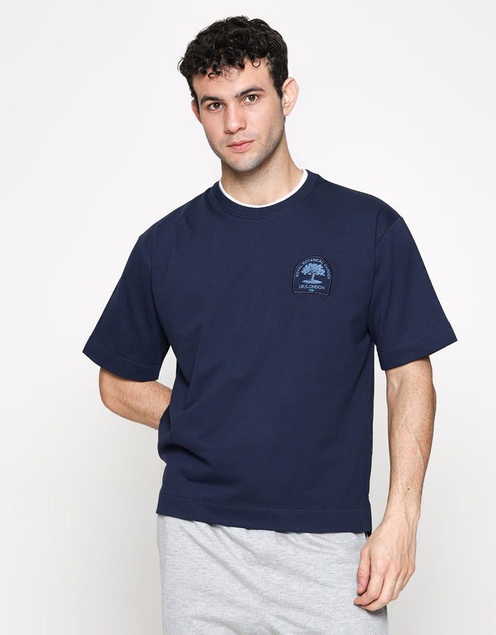Details Double Neck Embro Men's T-Shirt