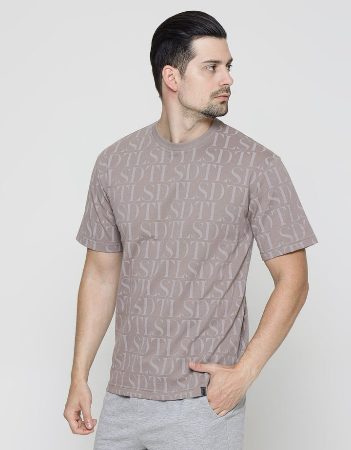 Details Short Sleeve T-Shirt Print Aop Font