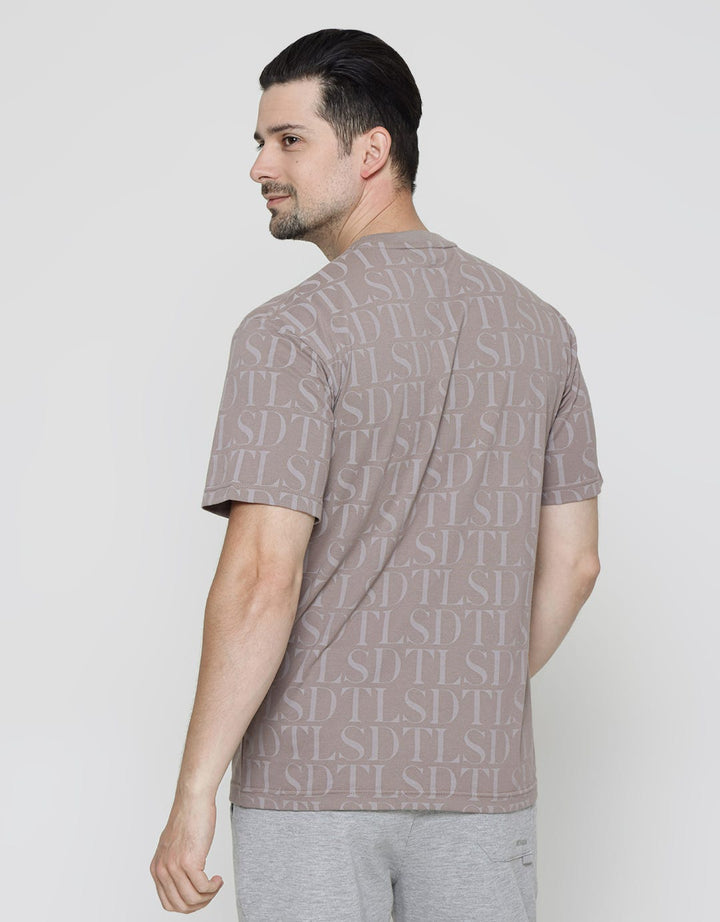 Details Short Sleeve T-Shirt Print Aop Font
