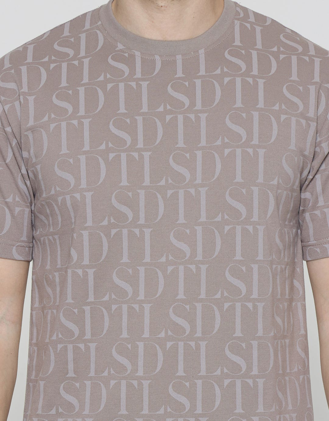 Details Short Sleeve T-Shirt Print Aop Font