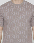 Details Short Sleeve T-Shirt Print Aop Font