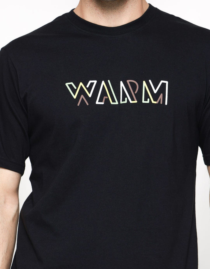 Details Warm Print Kaos Casual Pria