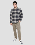 Details Jacket Shirt Twill Checks
