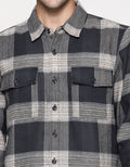 Details Jacket Shirt Twill Checks