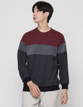 Details Colour Blocking Sweater Pria