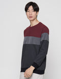 Details Colour Blocking Sweater Pria