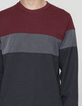 Details Colour Blocking Sweater Pria