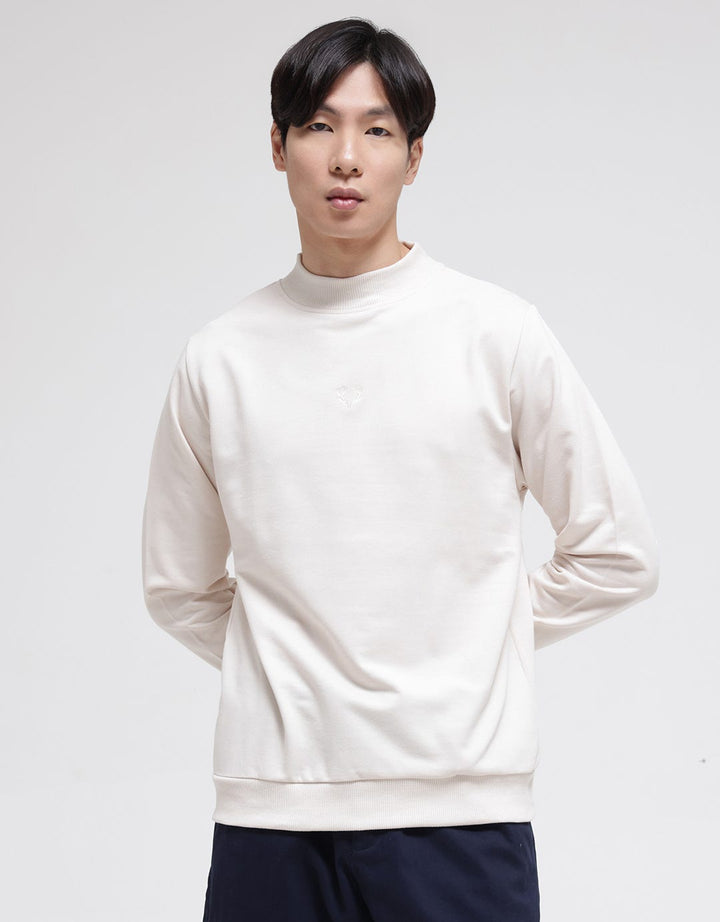 Details of the High Neck Embro Sweater for Men