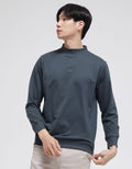 Details of the High Neck Embro Sweater for Men