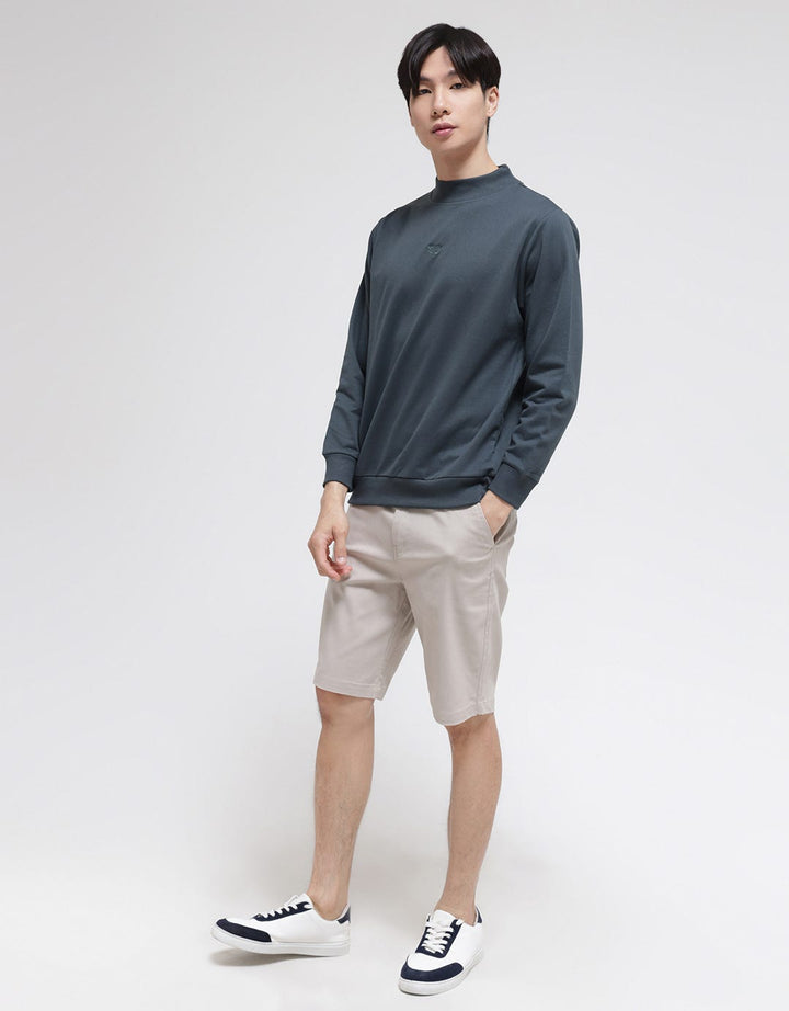 Details of the High Neck Embro Sweater for Men