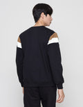 Details Sweatshirt Solid Cut And Sewn On Sleeve