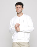 Details Sweatshirt With Collar Deer