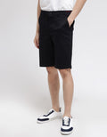 Details Short Pants Crop Zipper Twill Stretch