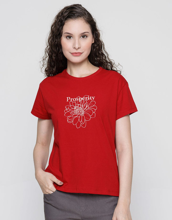 Connexion CNY Flower Kaos Wanita