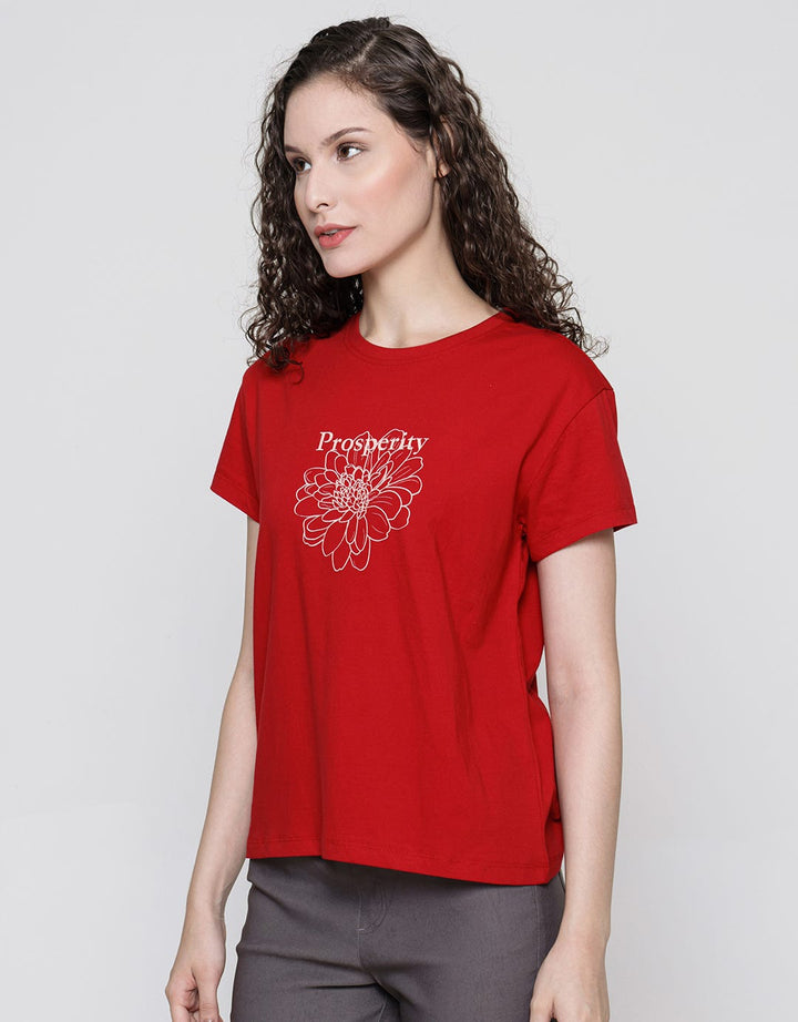 Connexion CNY Flower Kaos Wanita