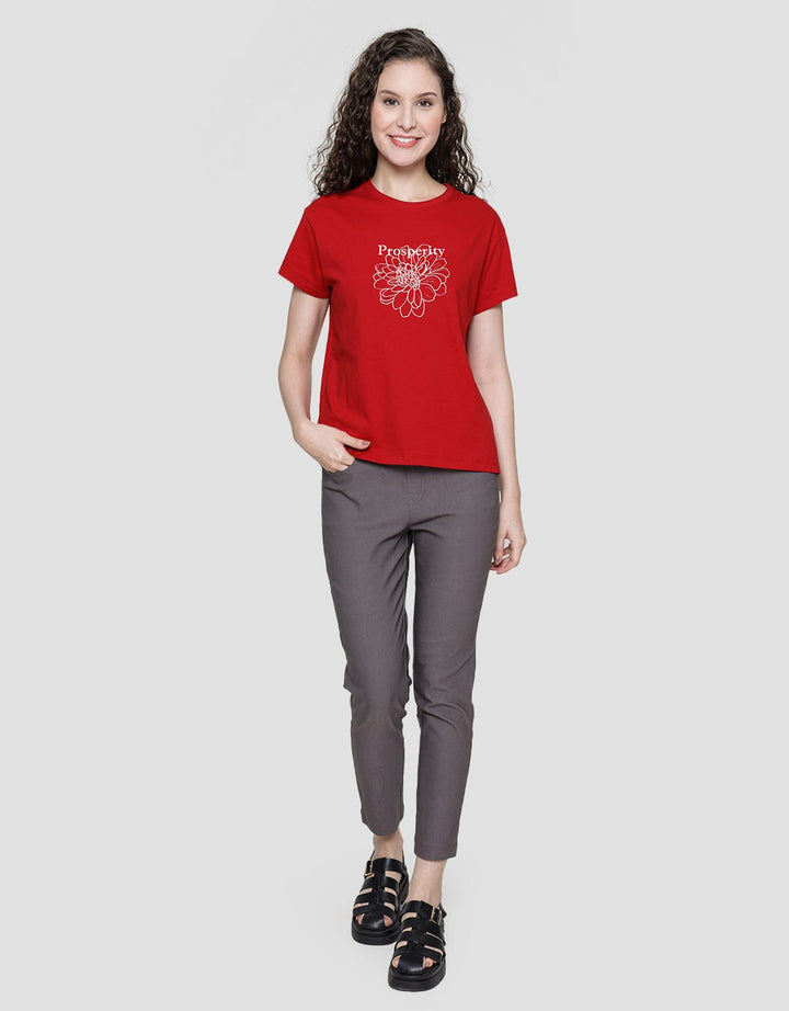 Connexion CNY Flower Kaos Wanita