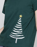 Connexion Xmas Tree Print Kaos Wanita