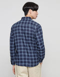 Anyday Medium Checks Kemeja Lengan Panjang Pria