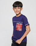Marvel Short Sleeve T-Shirt Print  Spiderman Amazing Piping Face Bulat