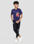 Marvel Short Sleeve T-Shirt Print  Spiderman Amazing Piping Face Bulat