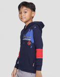 Marvel Sweater Spiderman Face Bulat Splash Anak Laki-laki