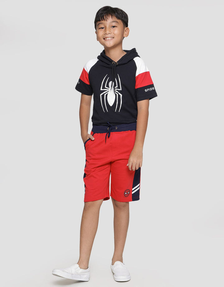 Marvel Celana Pendek Anak Laki-laki Print Spiderman Face Bulat