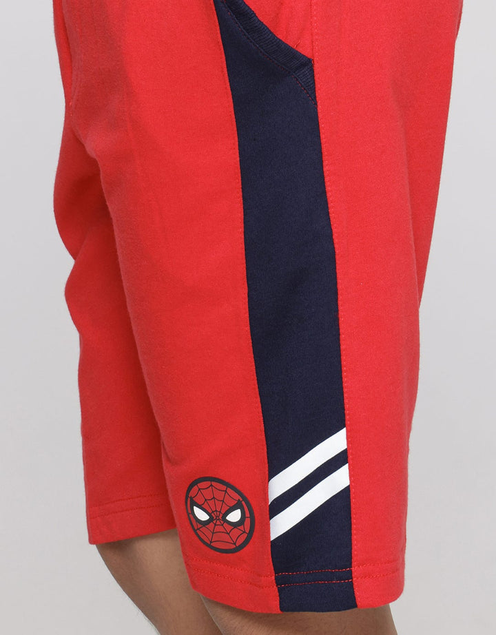 Marvel Celana Pendek Anak Laki-laki Print Spiderman Face Bulat