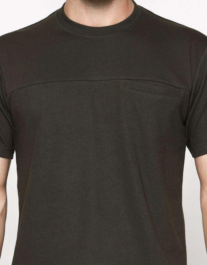 Cole Ottoman Solid Pocket Kaos Pria