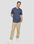 Cole Men's Short Sleeve T-Shirt Print Stitch Stripes