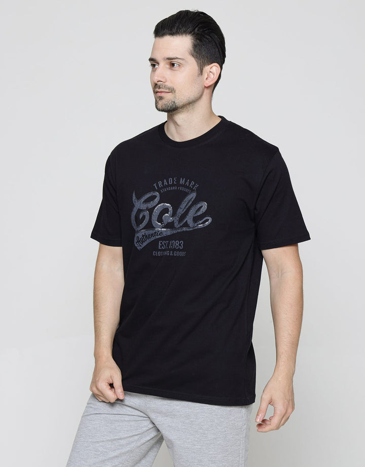 Cole Vintage Print Kaos Casual Pria