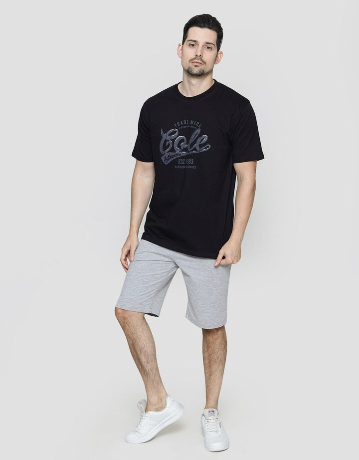 Cole Vintage Print Kaos Casual Pria