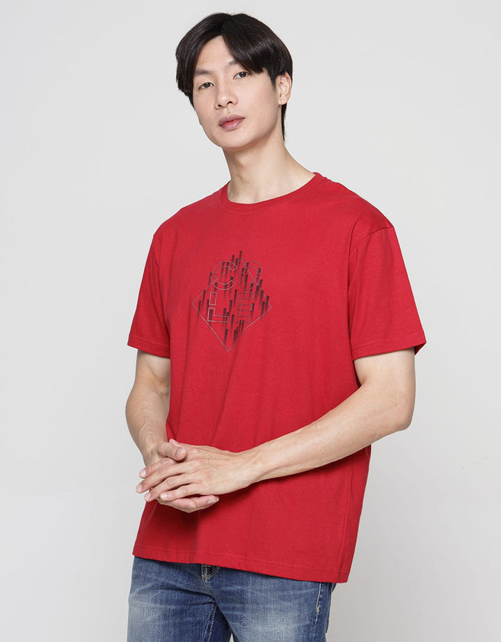 Cole Geometric Rec Cot Men's Casual T-Shirt