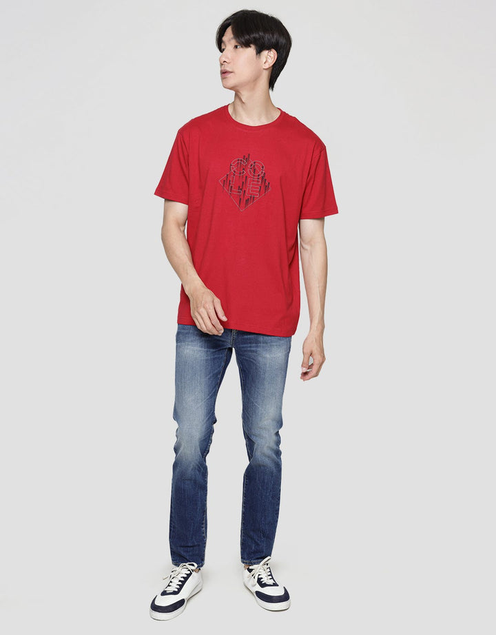 Cole Geometric Rec Cot Men's Casual T-Shirt