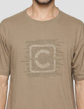 Cole Font Logo Print Men's Casual T-Shirt