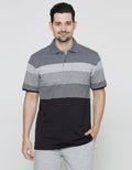 Cole Short Sleeve Polo Shirt Stripe Xmas