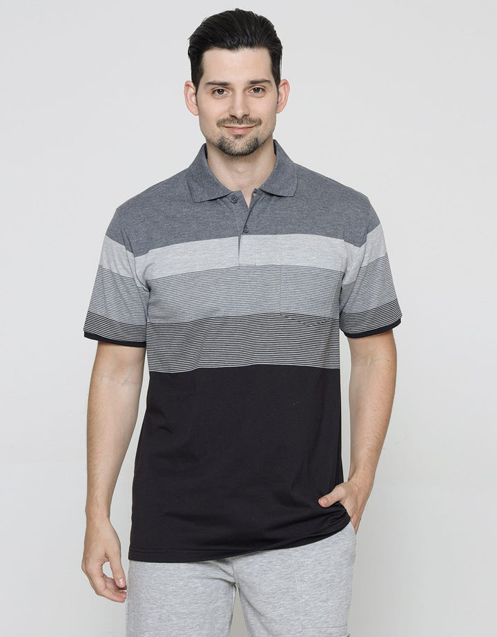 Cole Short Sleeve Polo Shirt Stripe Xmas