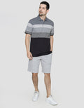 Cole Short Sleeve Polo Shirt Stripe Xmas