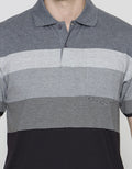 Cole Short Sleeve Polo Shirt Stripe Xmas