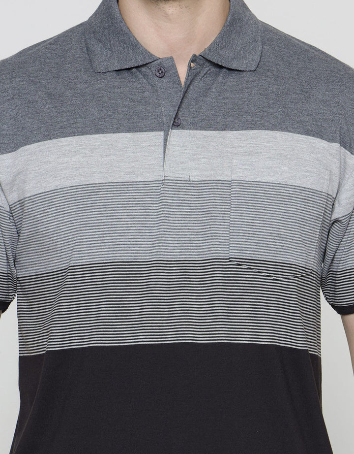 Cole Short Sleeve Polo Shirt Stripe Xmas