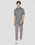 Cole Short Sleeve Polo Shirt Small Stripes