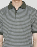 Cole Short Sleeve Polo Shirt Small Stripes
