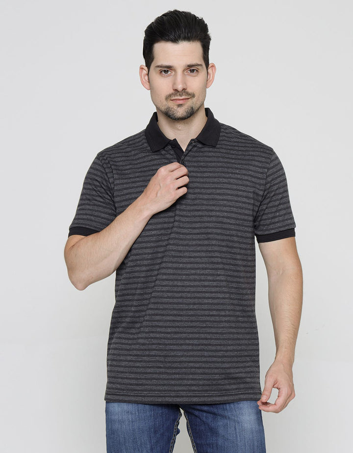 Cole Short Sleeve Polo Shirt Small Stripes