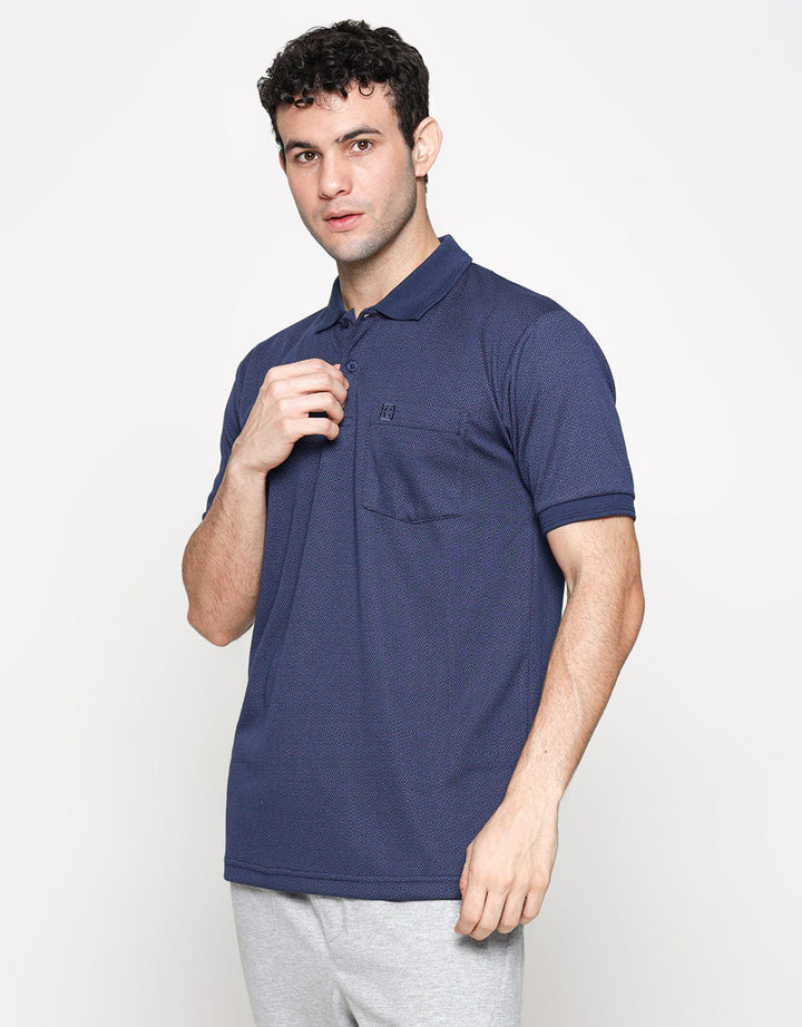 Cole Short Sleeve Polo Shirt Aop Jacquard Xmas